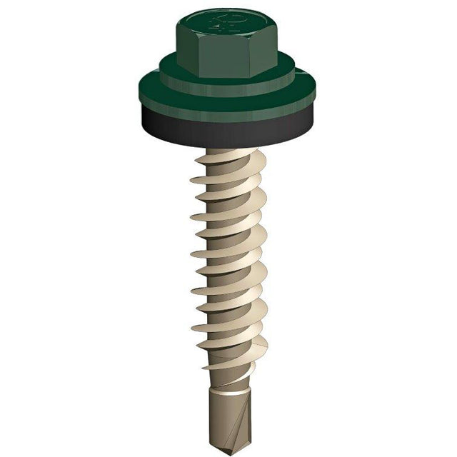 Zelfborende afwerkschroef  6,3 x 38 mm:  Ivy Green