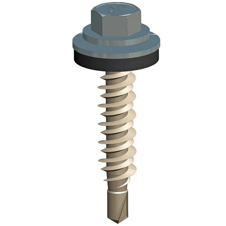 Zelfborende afwerkschroef  6,3 x 38 mm: Merlin Grey