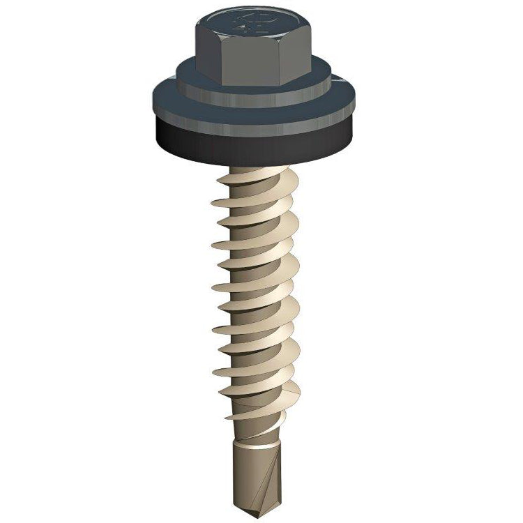 Zelfborende afwerkschroef 6,3 x 38 mm: Antraciet