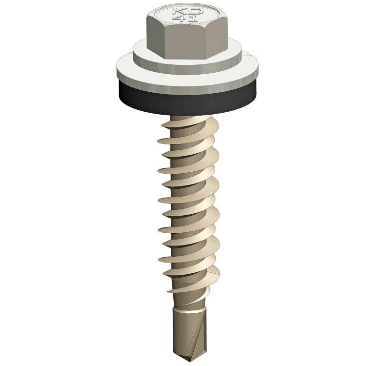 Zelfborende afwerkschroef  6,3 x 38 mm:  Goosewing Grey